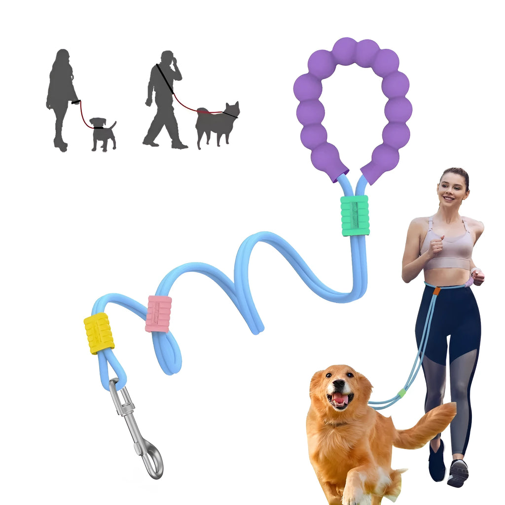 140cm nylon dog traction leash with foam handle in four colour options