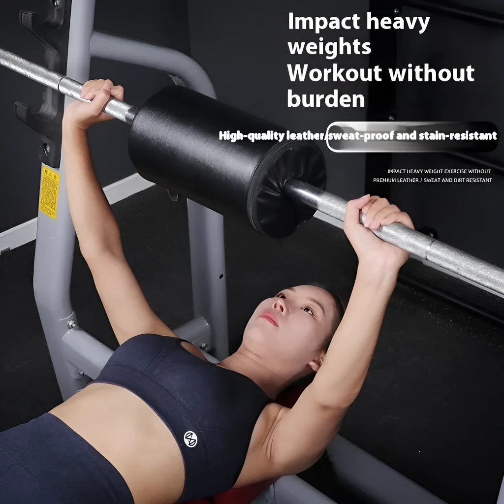 Square padded protective mat for bench press and hip thrust waist protection during weight training