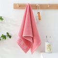 Gaoyang thickened pure cotton towel individually packaged in pink colour, 35x75cm