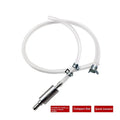 5mm motorcycle oil guide tube in aluminium and rubber for hydraulic brake fluid and oil pumping