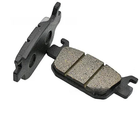 Motorcycle brake pad set for Small Yellow Dragon 300, 81mm x 37mm x 9mm, on white background
