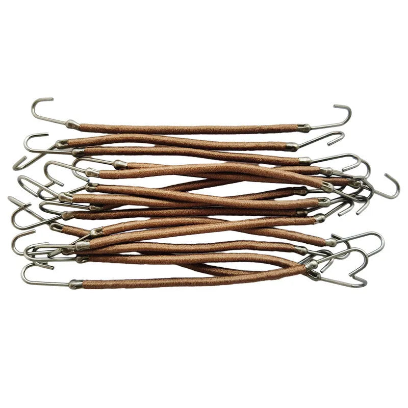 Double hook style hair tool for wig making and hair extension attachment in solid colour.