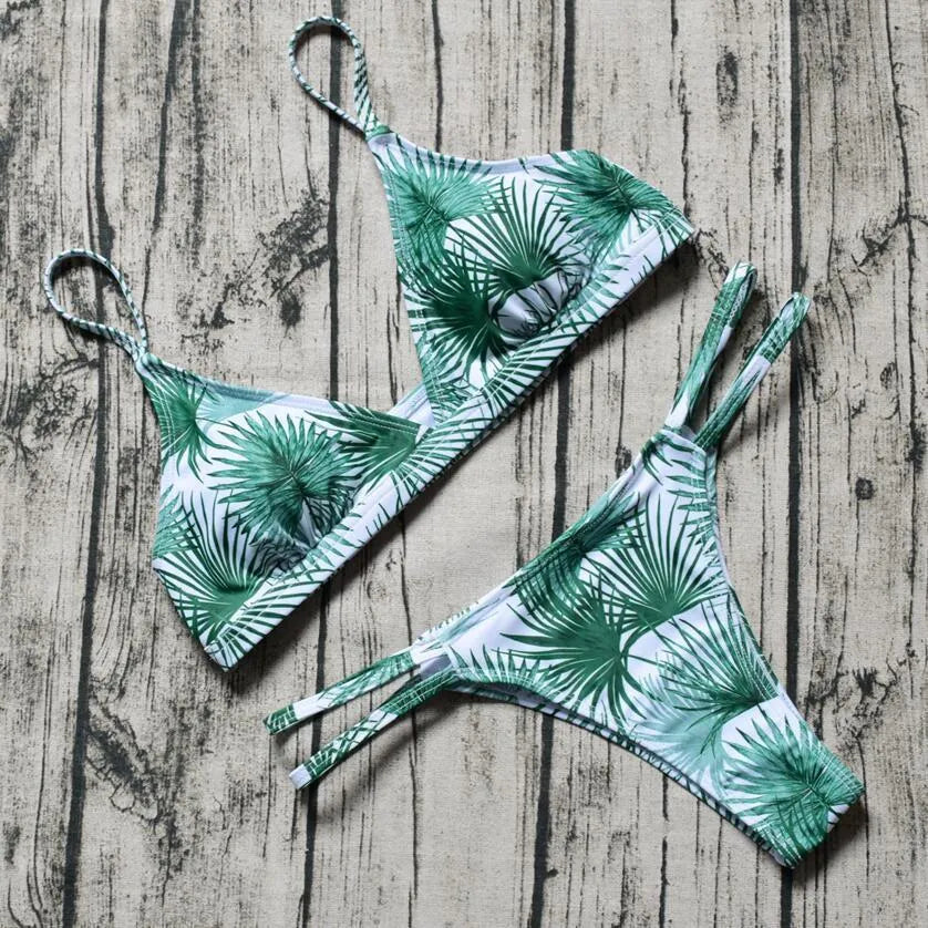 Women's two piece push up padded bikini set in micro cut, sizes S M L XL