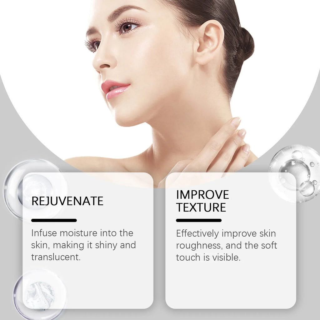 Four collagen tightening facial masks each measuring 23.5cm by 16.8cm for skincare