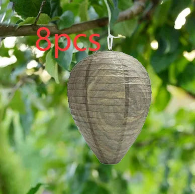 22x28cm beehive lantern with hexagonal honeycomb paper and wire construction