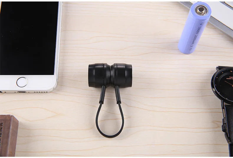 Mini portable keychain charger for mobile phones with 18650 battery compartment