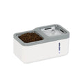 Intelligent 2.8L ABS automatic pet water dispenser for cats in black with EU plug on a floor