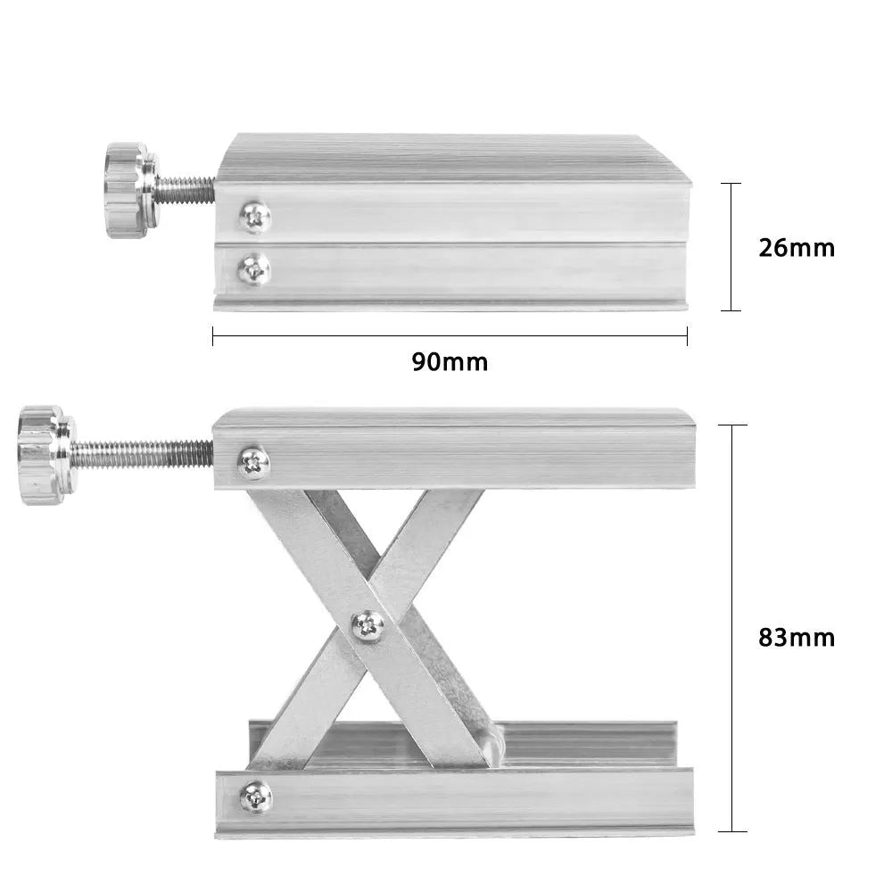 Lifting platform with aluminium alloy bracket for laser level floor sticking instrument accessory