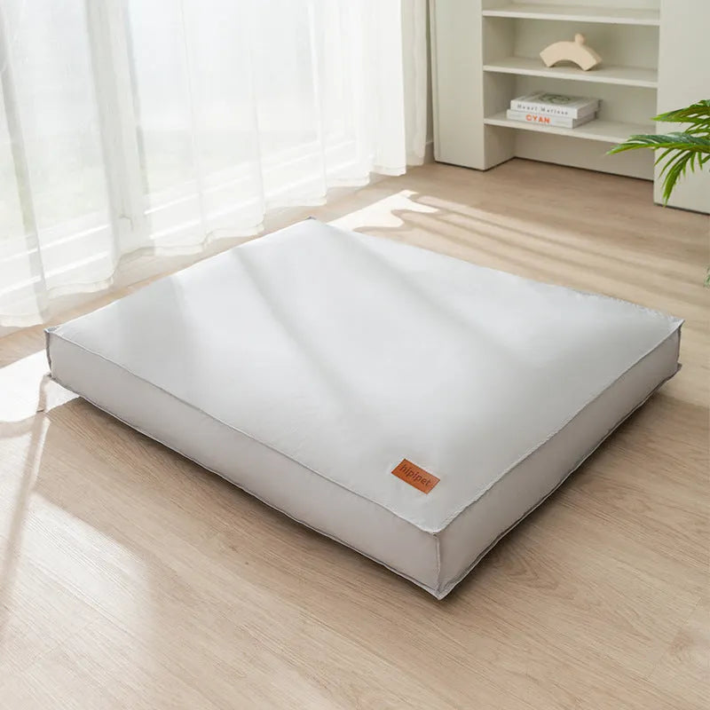 Waterproof dog bed in High-grade Gray with memory cloth surface and non-slip bottom, size XL