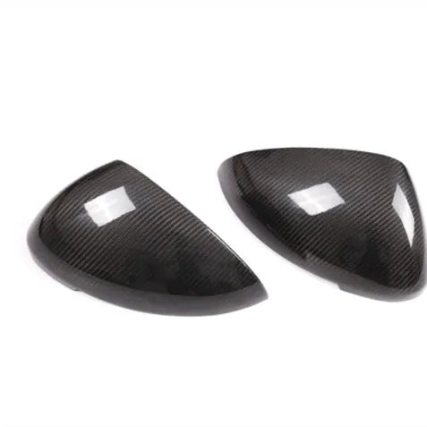 Matte black true carbon fibre rearview mirror cover for Porsche Macan (2014-2022 model)