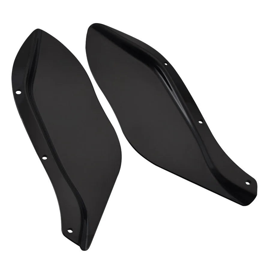Pair of Harley-Davidson motorcycle side wing headlight covers in ABS plastic