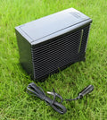 Black PVC 12V car air-conditioning fan with cigarette lighter plug for universal fit