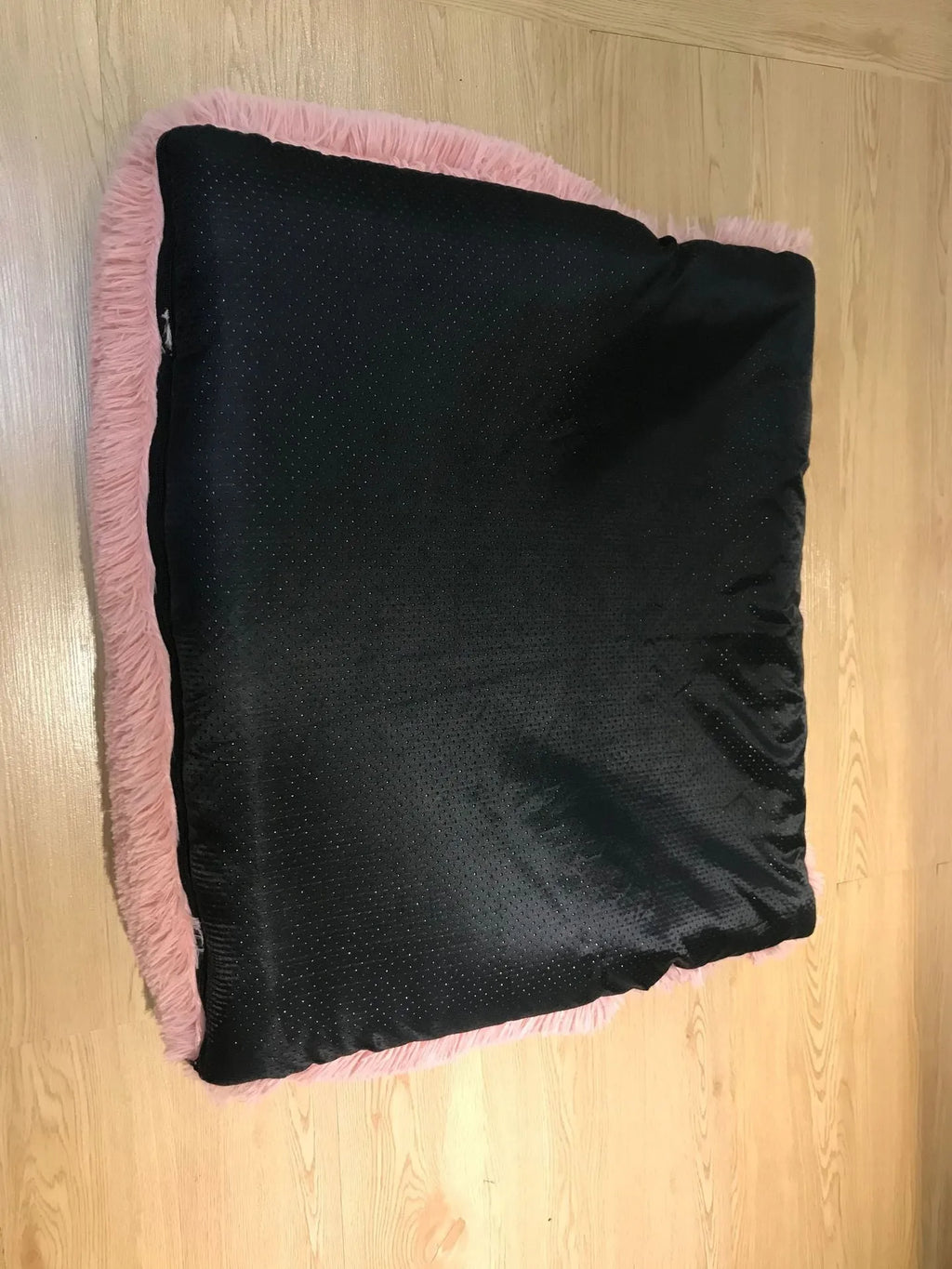 Plush removable washable cotton blanket pet nest in gradient grey, 102x90x20cm size