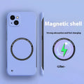Frosted frameless Magsafe phone case for iPhone 16 series in lilac purple colour