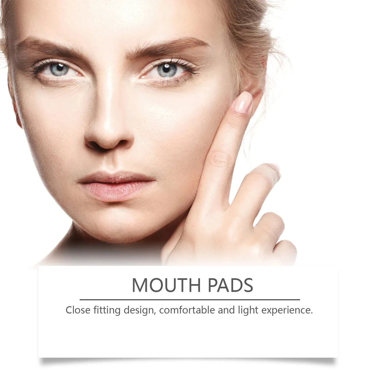 Two rectangular facial skincare patches measuring 4.7 by 7.8 centimetres with hydrogel formula