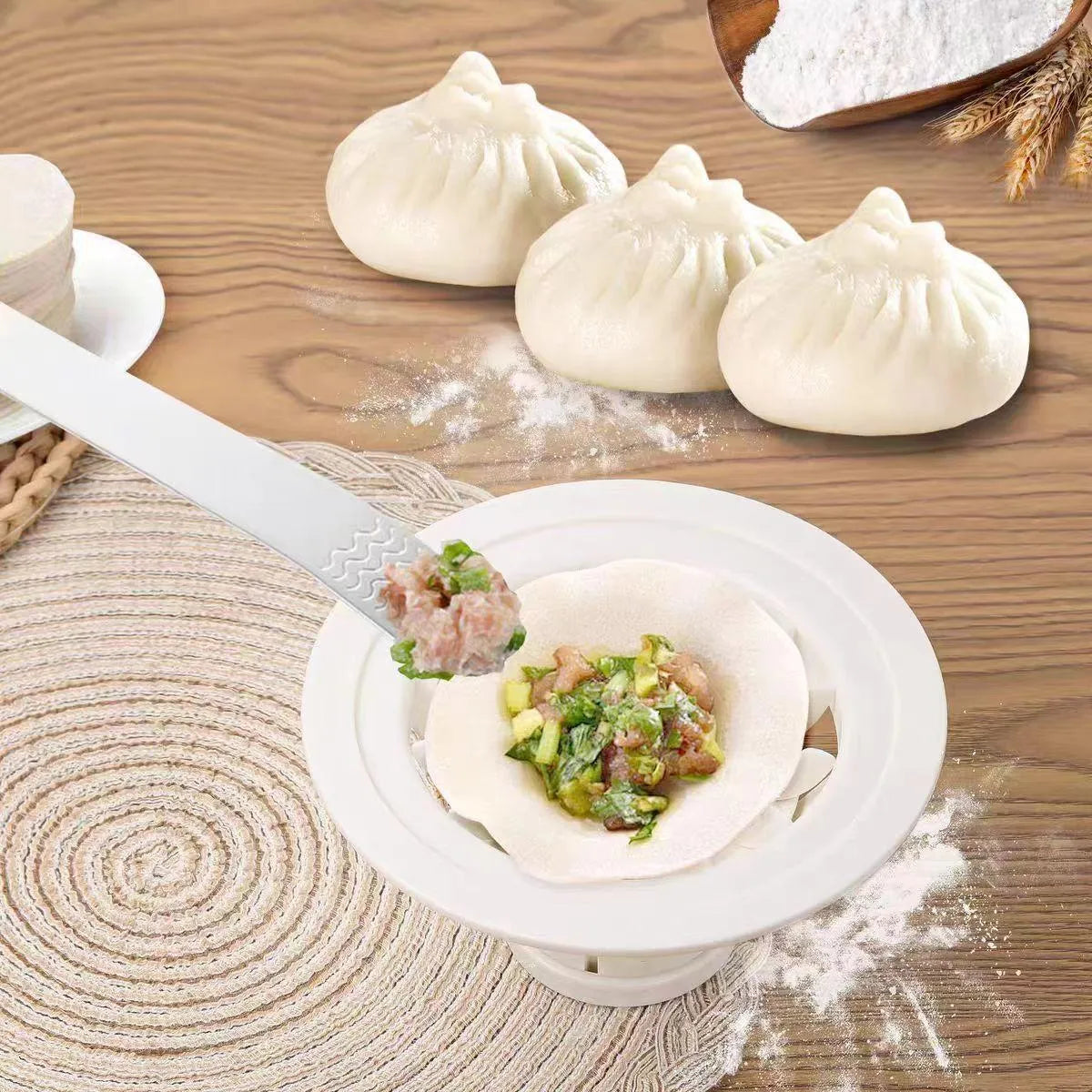 Black Jinkali steamed bun mould dumpling mould shaomai tool kitchen gadget