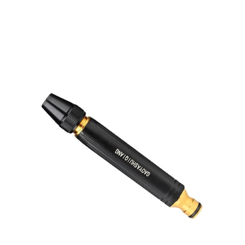 Black car wash water gun with straight spray design measuring 17.7 cm