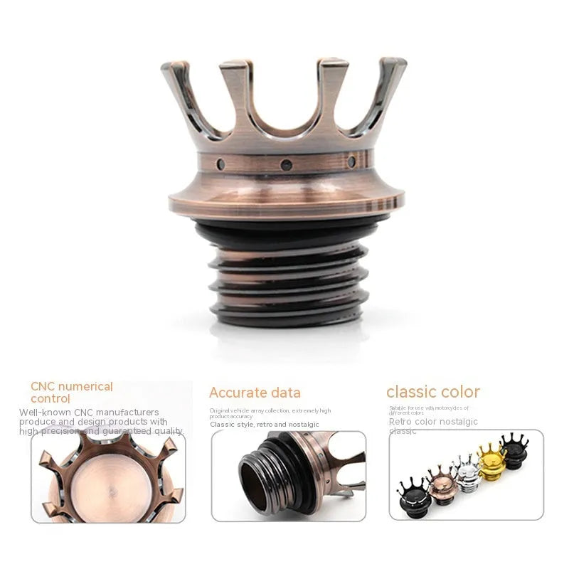 Aluminium fuel tank cap for Harley-Davidson Dyna and Softail motorcycles in five finish options