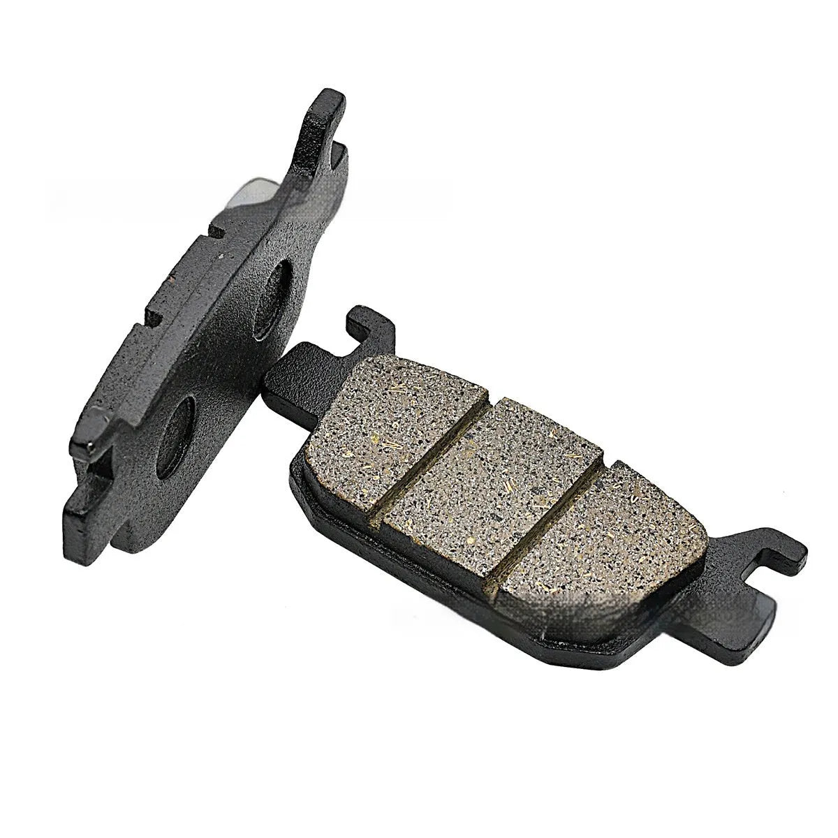Motorcycle brake pad set for Small Yellow Dragon 300, 81mm x 37mm x 9mm, on white background