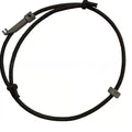 Lightweight wild rubber survival bracelet on a neutral background showing modern simple design