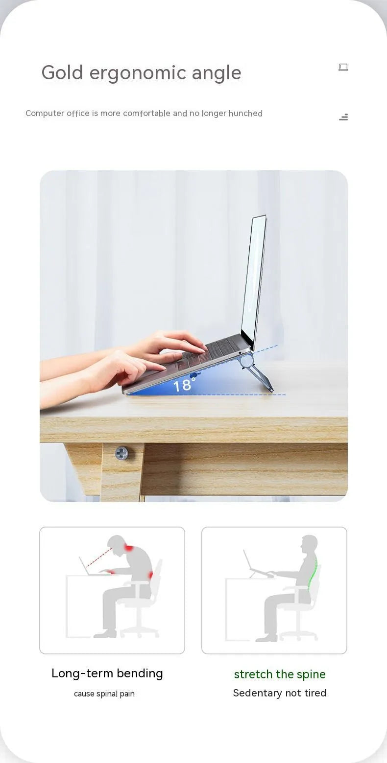 Aluminium alloy notebook docking station with multiple USB 3.0 ports and cable on desk