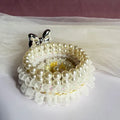 Handmade acrylic plexiglass jewellery box in Nordic style with transparent finish, available in five colours