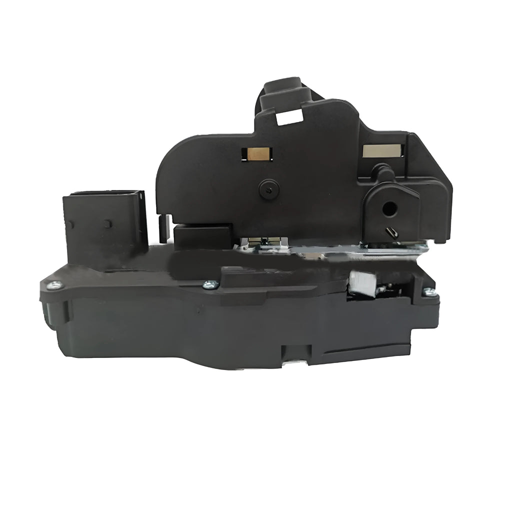 Black plastic door lock actuator for Cadillac SLS vehicles, front right position replacement part