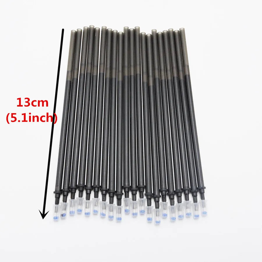 0.5mm erasable plastic pen in black blue red colours with refill and nib set options