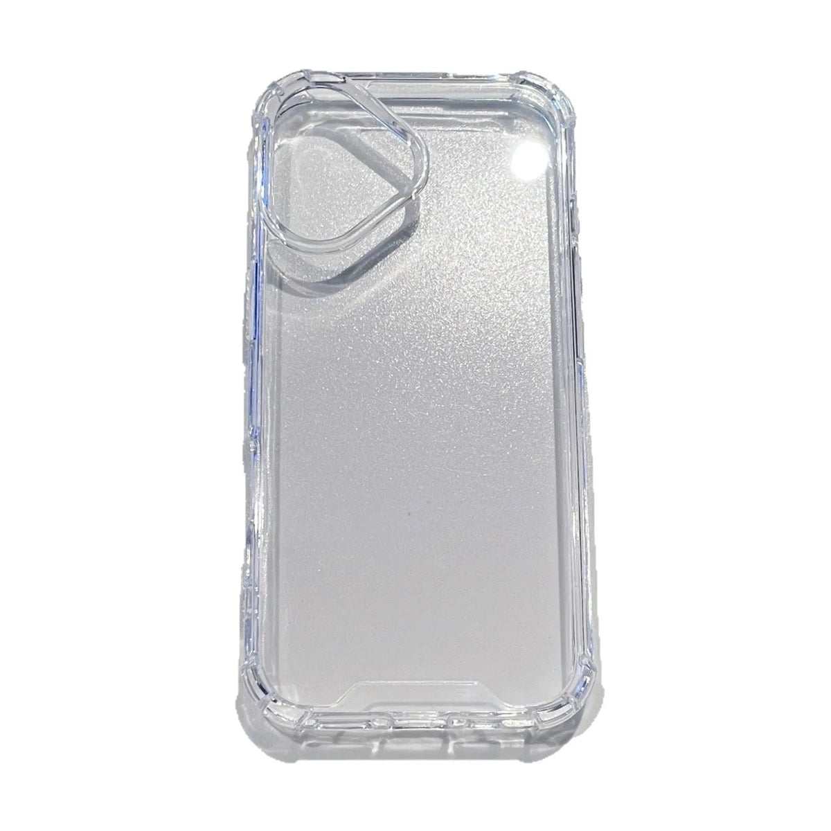 Transparent PC phone case for iPhone, shockproof anti-fall cover, simple all-inclusive style