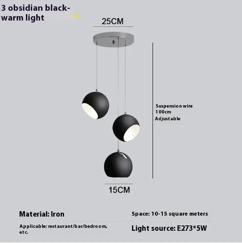 Post-modern ball chandelier table lamp with Nordic design in Bianco Sardina colour on wooden table