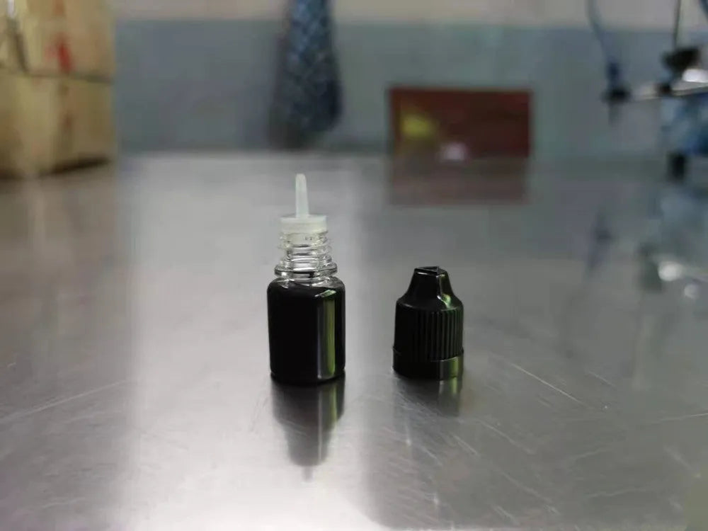 Black confidentiality seal ink in 5ml bottle for office privacy stamp applications