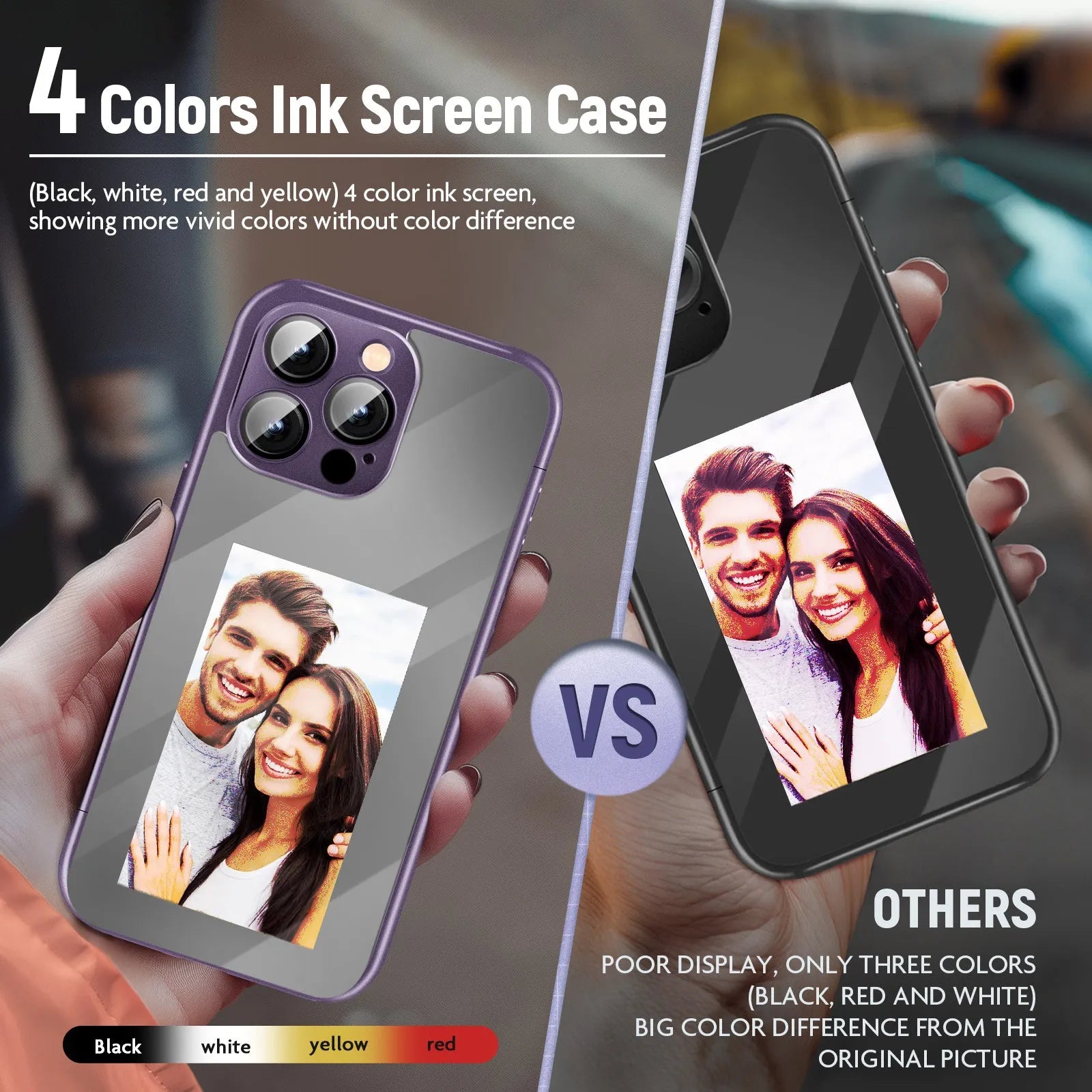 iPhone 15 Pro Max NFC flip phone case in black with custom DIY design and plastic construction