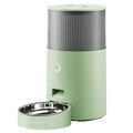 Mefu Smart Feeding automatic pet feeder in beige with stainless steel bowl and 2.5L capacity