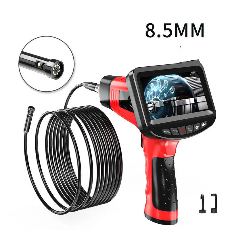 8.5mm diameter dual-lens endoscope inspection camera with cable options