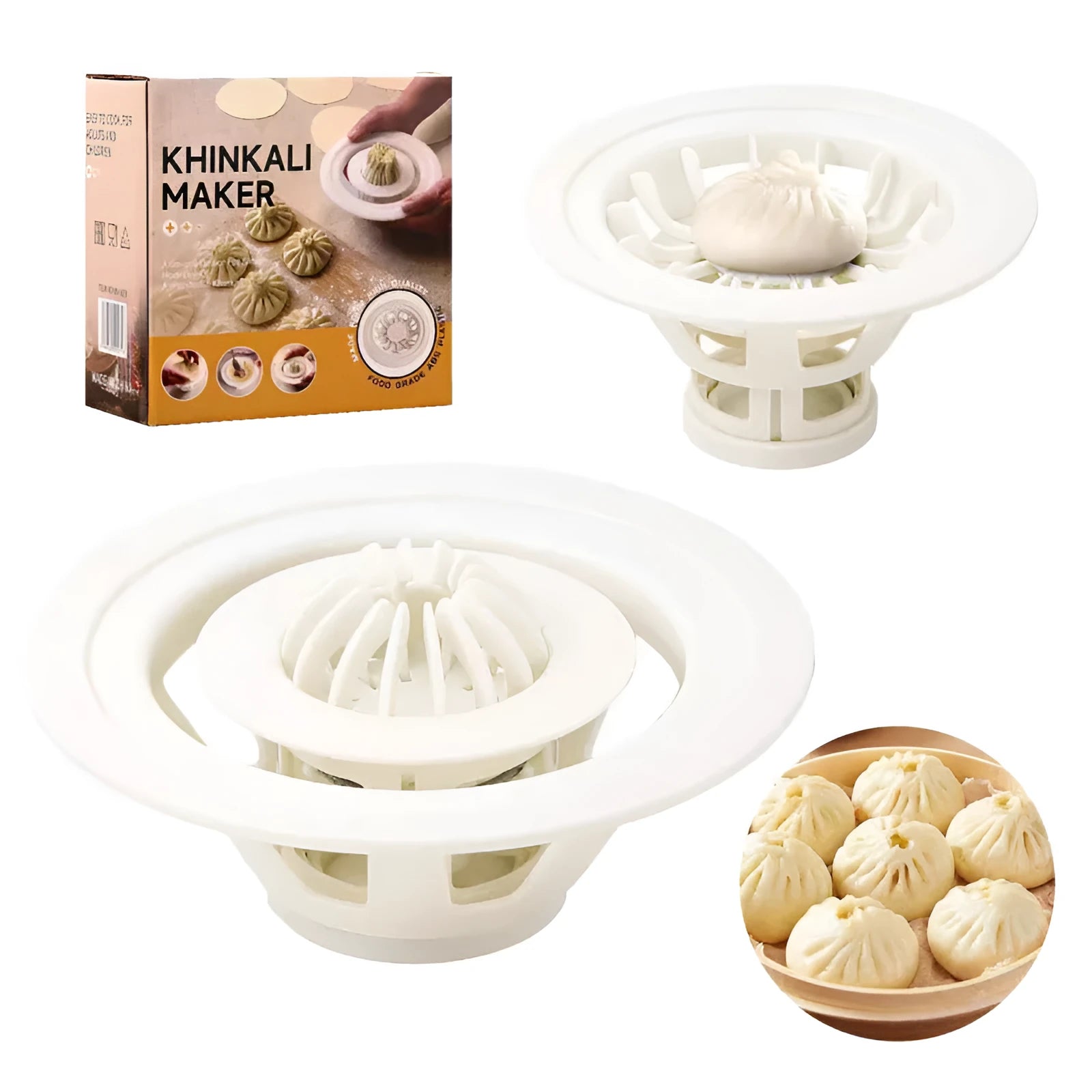 Black Jinkali steamed bun mould dumpling mould shaomai tool kitchen gadget