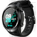 Black men's smart watch with 1.3-inch screen showing fitness metrics and Bluetooth calling function