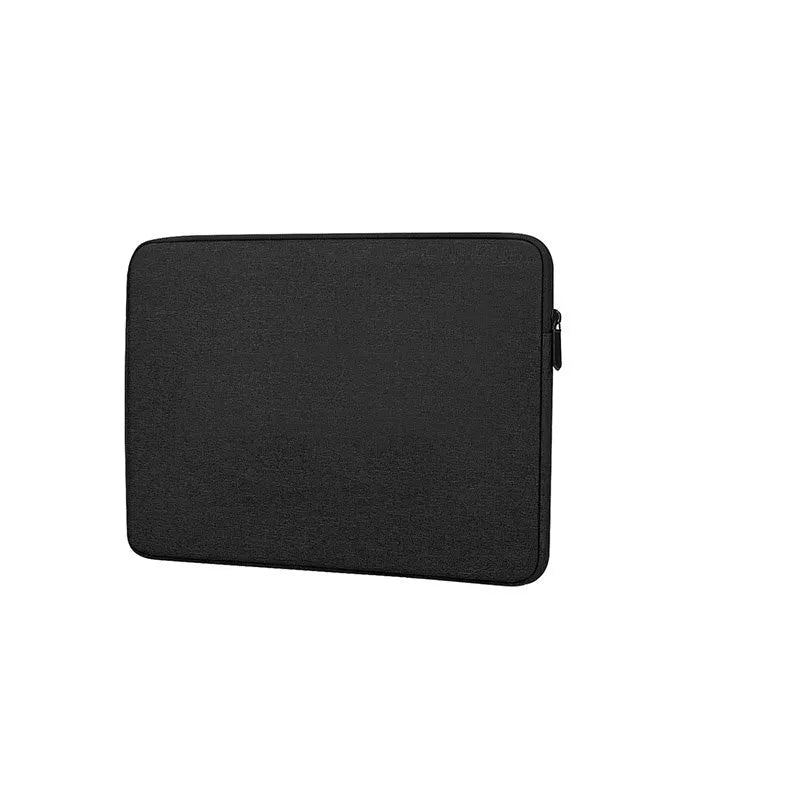 Ant cloth liner bag protective case for iPad and laptop, black, with zipper closure