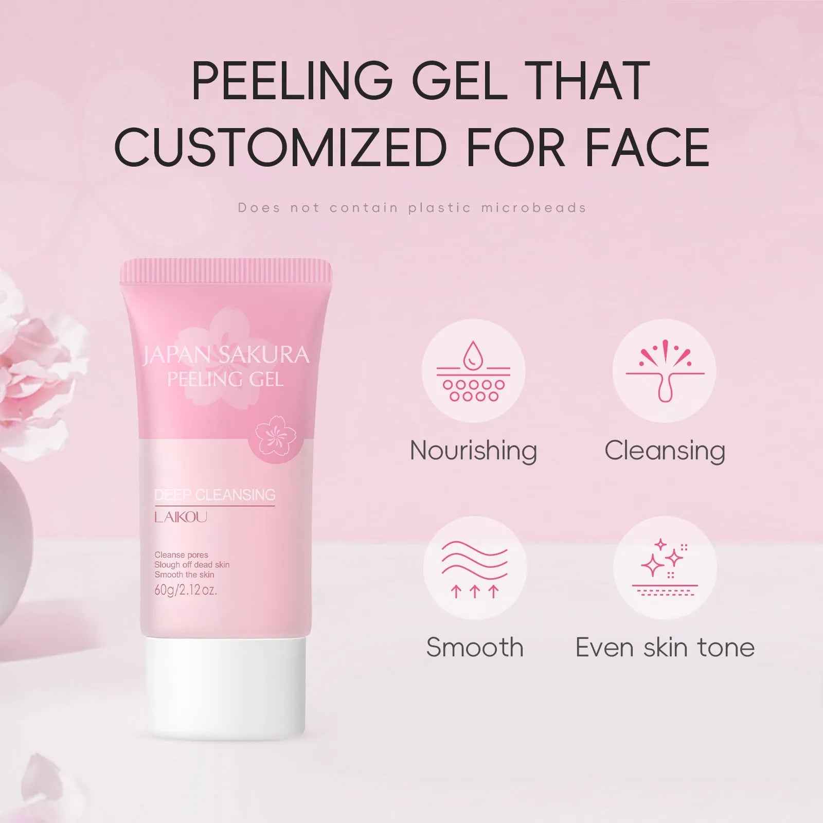 Women's facial pore cleansing scrub 60g exfoliating cream for universal skin type
