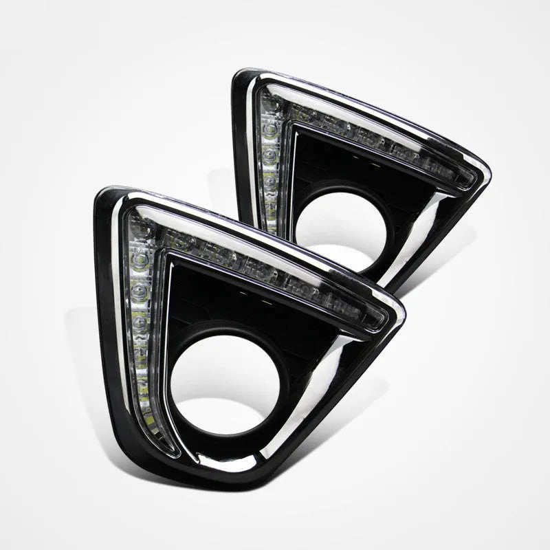 Mazda CX-5 LED daytime running light replacement lamp set with electroplated housing.