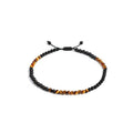 Handmade natural stone and alloy bracelet in a simple style, showing volcanic and lucky tree design options.