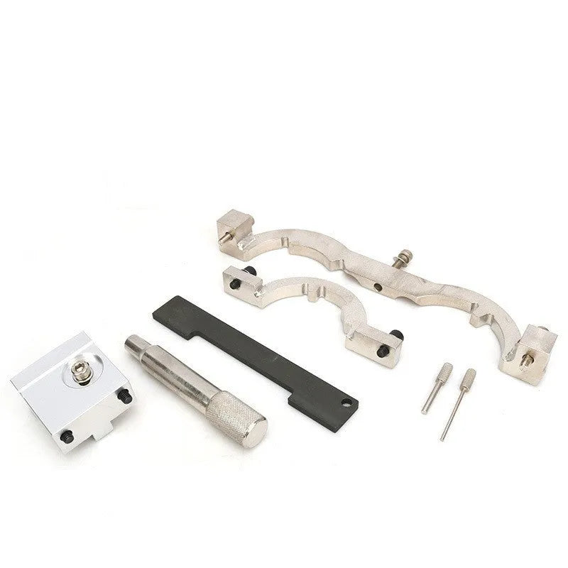 Red, seven-piece chrome-vanadium steel timing tool kit for Opel 1.4 Oncla LUJ engine.