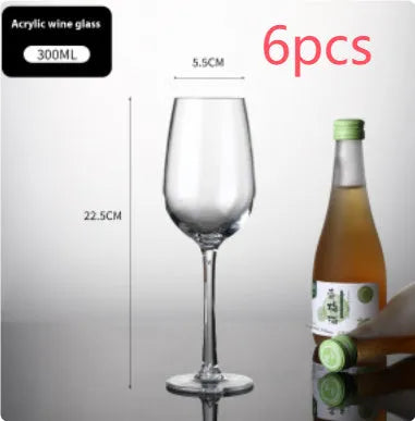 Clear plastic wine bottle with modern design in 550ml capacity for catering or home use