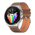 Black and silver smartwatch with offline payment, Bluetooth call, and fitness tracking on a 1.39-inch screen.