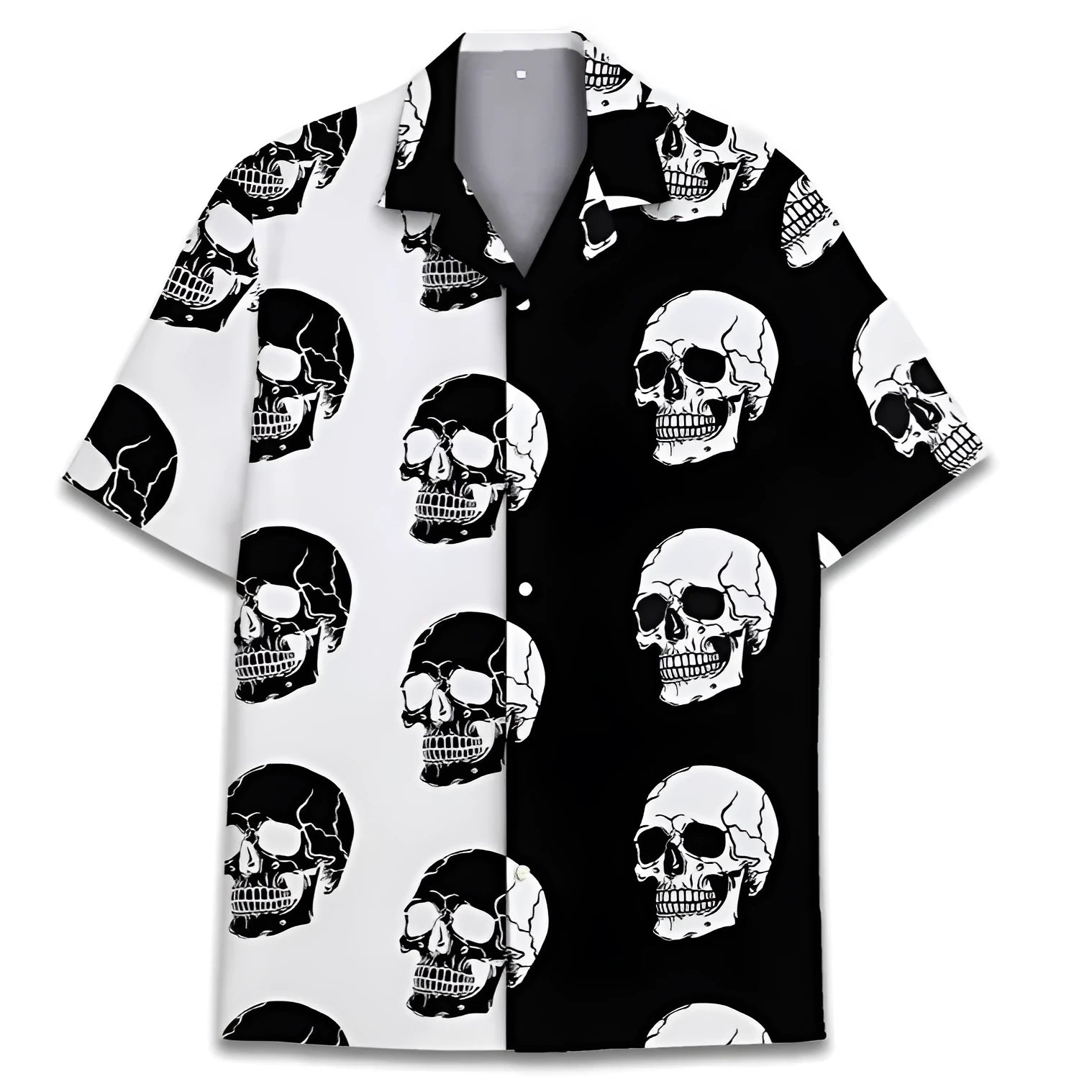 Men's casual Cuban collar Hawaiian shirt in polyester for summer wear