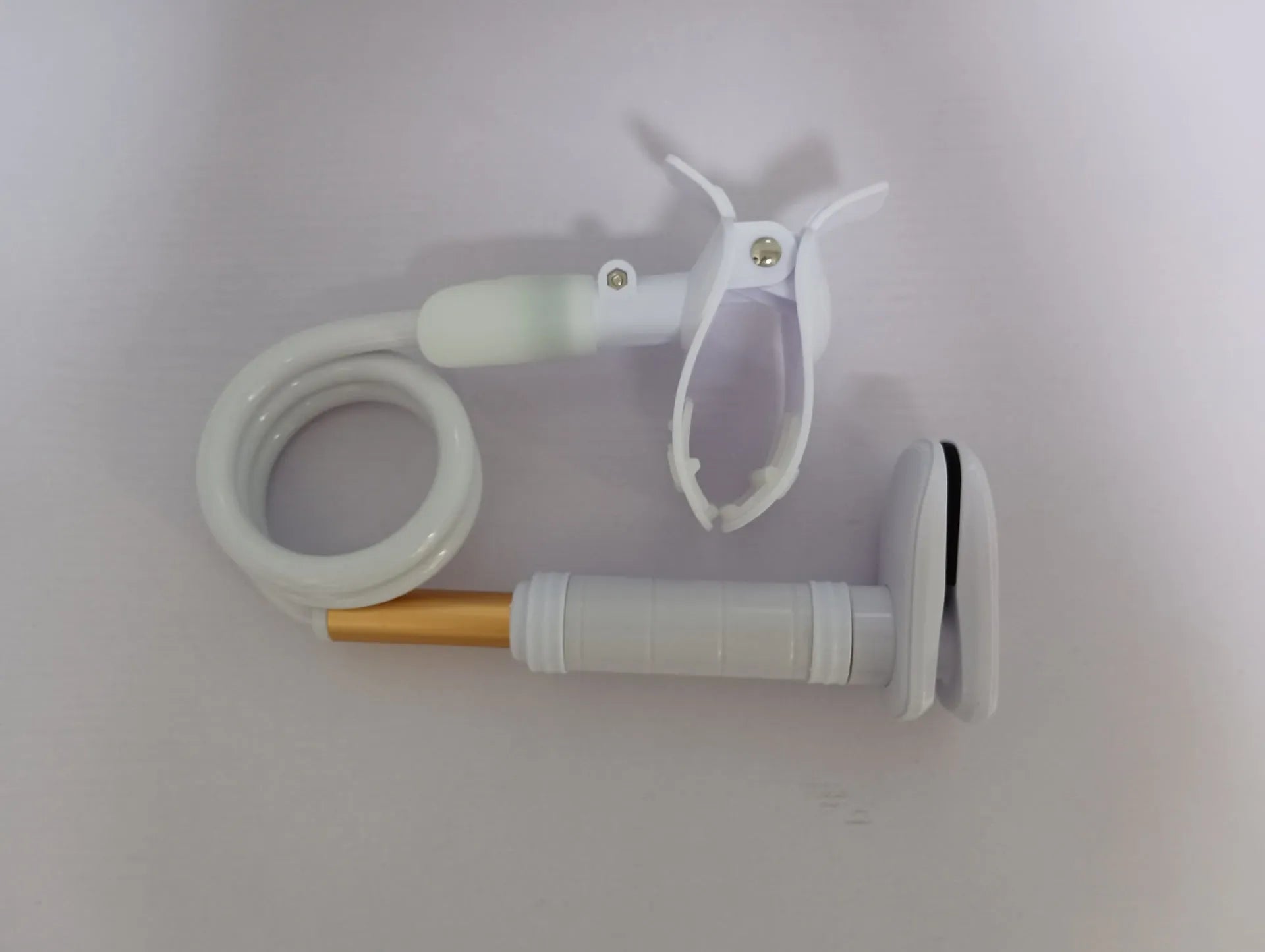 Aluminium alloy ventilator hose bracket for bedside medical tubing management