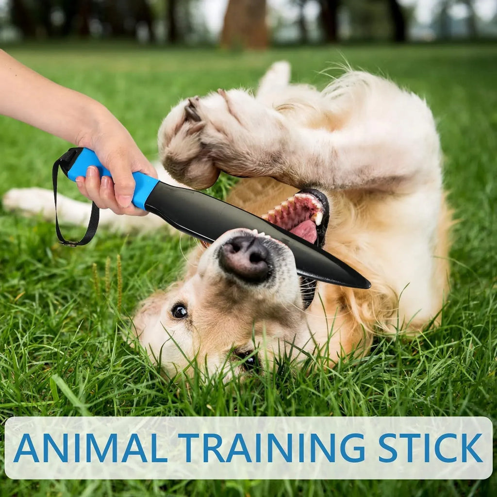 35cm nylon dog break stick with coloured handle for small medium dog training