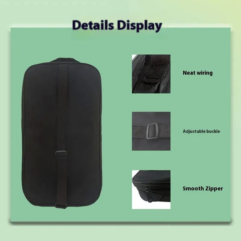 Large capacity polyester fibre portable bat bag for rackets and buggy gear in colour options