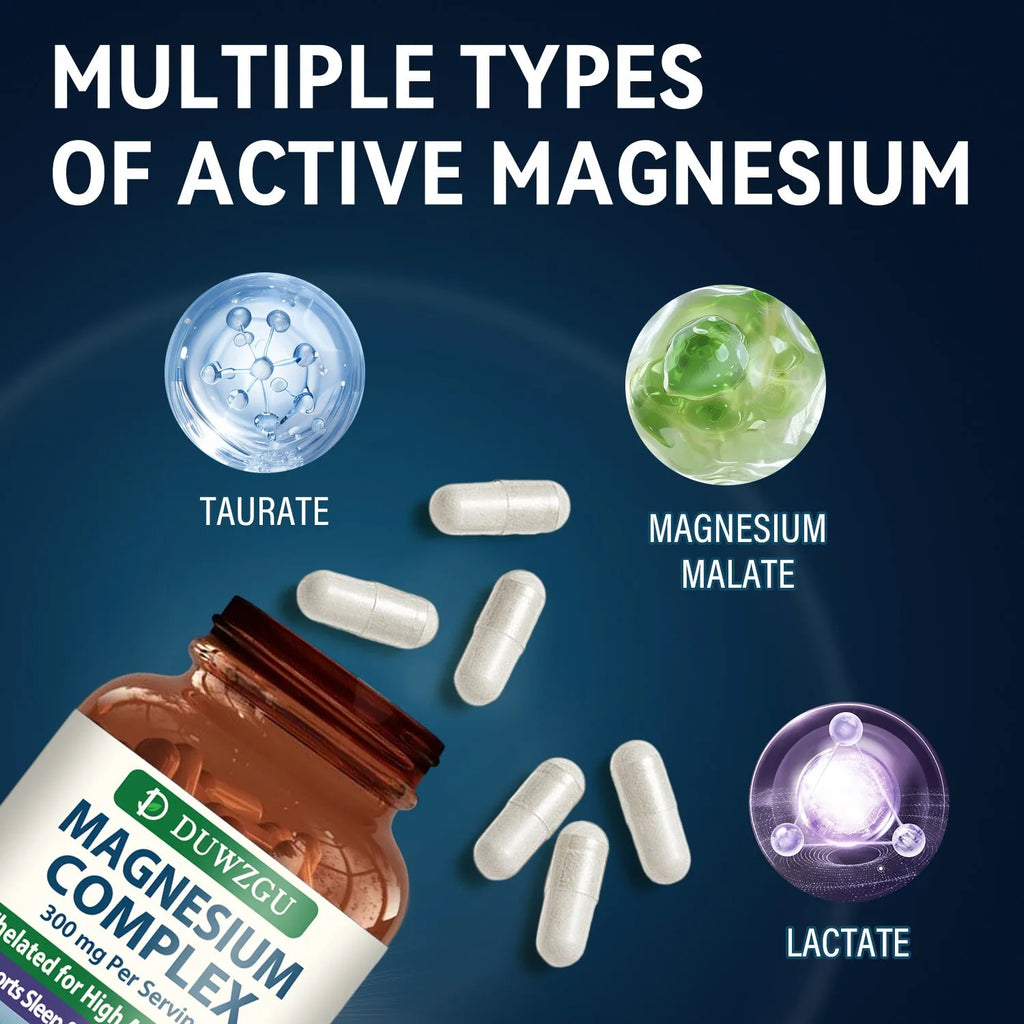 Bottle of Zinc Magnesium Complex Capsules 90 capsules high absorption probiotics supplement