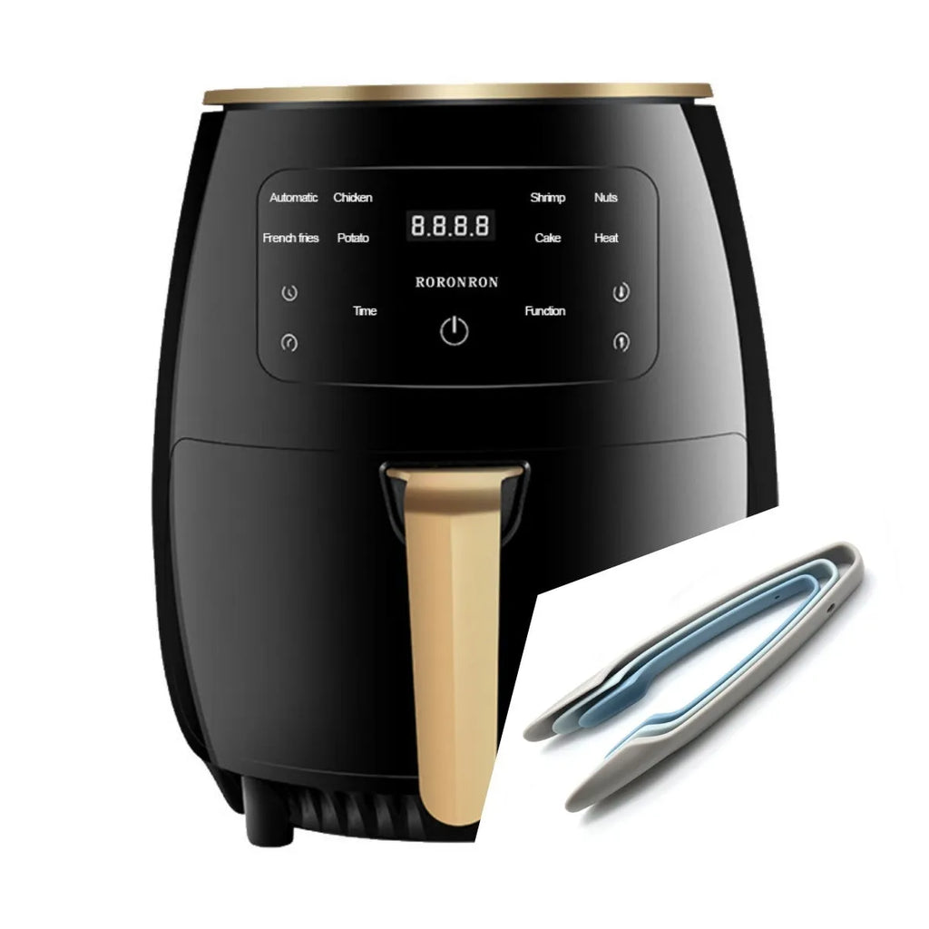 Smart touch air fryer with stainless steel body and touch control panel, 1400W, 305x305x345mm