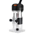 6-speed aluminium body electric woodworking trimmer router with 15 milling cutters and straight knife